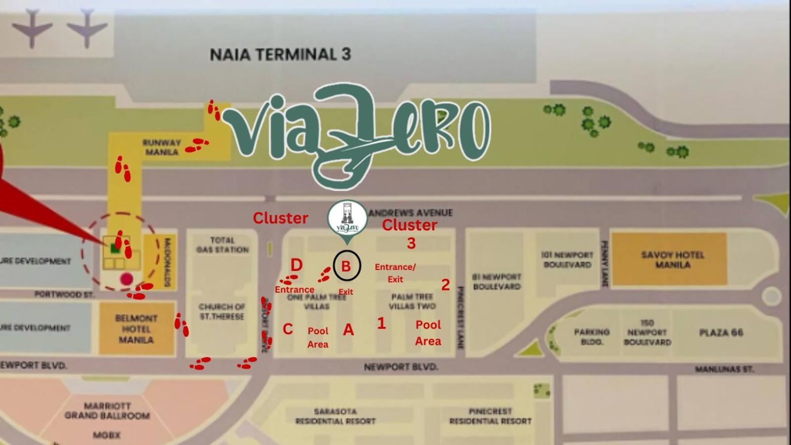 One Palm Tree Villas Condominium - Studio 7Th Fl With Balcony - Across Terminal 3 Airport Pasay Exteriör bild